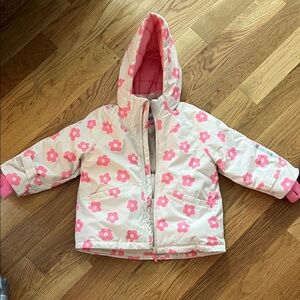 Zara Hooded Jacket with Pink Flowers